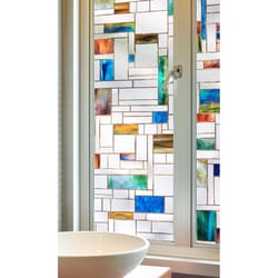 Artscape Multicolored Horizon Indoor and Outdoor Window Film 24 in. W X 36 in. L