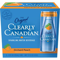 Clearly Canadian Peach Sparkling Spring Water 12 fl. oz. 1 pk