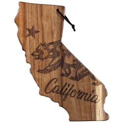 Totally Bamboo Rock & Branch 11 in. L X 14.25 in. W X 0.63 in. Acacia Wood California Serving & Cutt