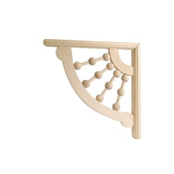 Waddell 12 in. H X 12 in. L Unfinished White Basswood Decorative Bracket