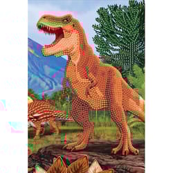 Crystal Art Craft Buddy T-Rex Dinosaur Notebook Kit Multicolored