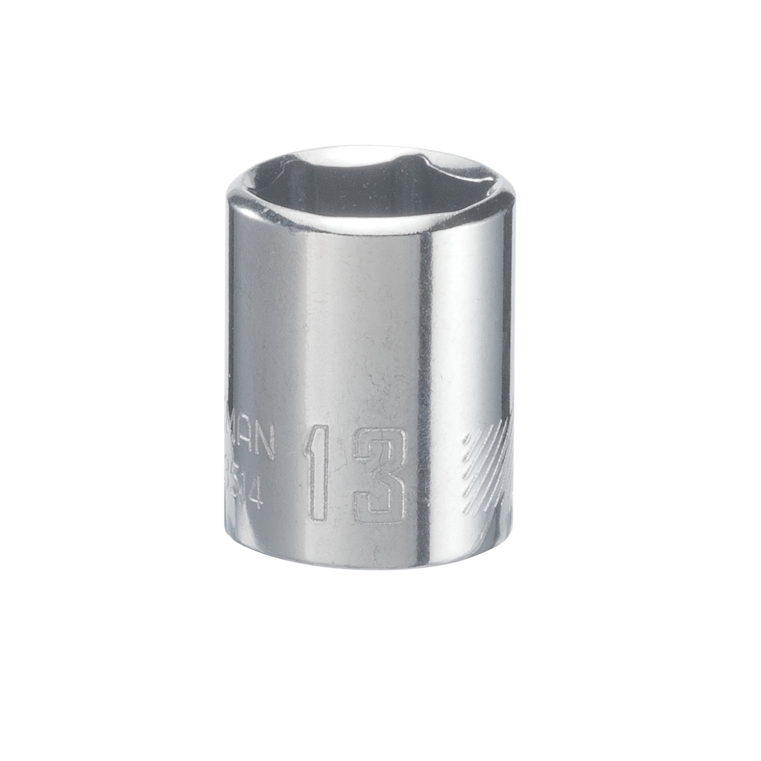 Craftsman 13 mm X 1/4 in. drive Metric 6 Point Standard Shallow Socket ...