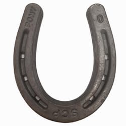 Spring Creek Products 3.75 in. H X 3.25 in. L Gray Steel Forged Horseshoe