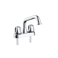 Home Plus Chrome Traditional Bathroom Faucet 4 in.