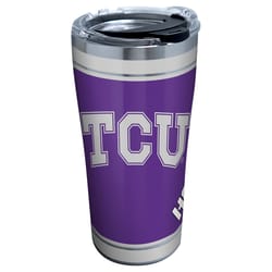 Tervis Collegiate 20 oz TCU Horned Frogs Multicolored BPA Free Tumbler with Lid