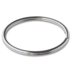 Lucky Line 2 in. D Nickel-Plated Steel Silver Split Key Ring