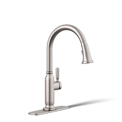 Kohler Ackley One Handle Stainless Steel Pull-Down Kitchen Faucet
