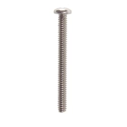 HILLMAN No. 10-24 Ga. X 2 in. L Phillips Flat Head Stainless Steel Machine Screws 100 pk