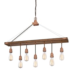 Westinghouse Elway Barnwood Washed Copper 7 lights Chandelier