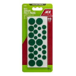 Ace Felt Self Adhesive Protective Pad Green Round 1 pk