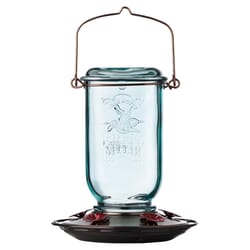 More Birds Hummingbird 25 oz Glass Jar Nectar Bird Feeder 5 ports