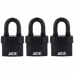 Ace 1-5/8 in. H X 1-3/4 in. W X 1-1/8 in. L Steel Double Locking Padlock