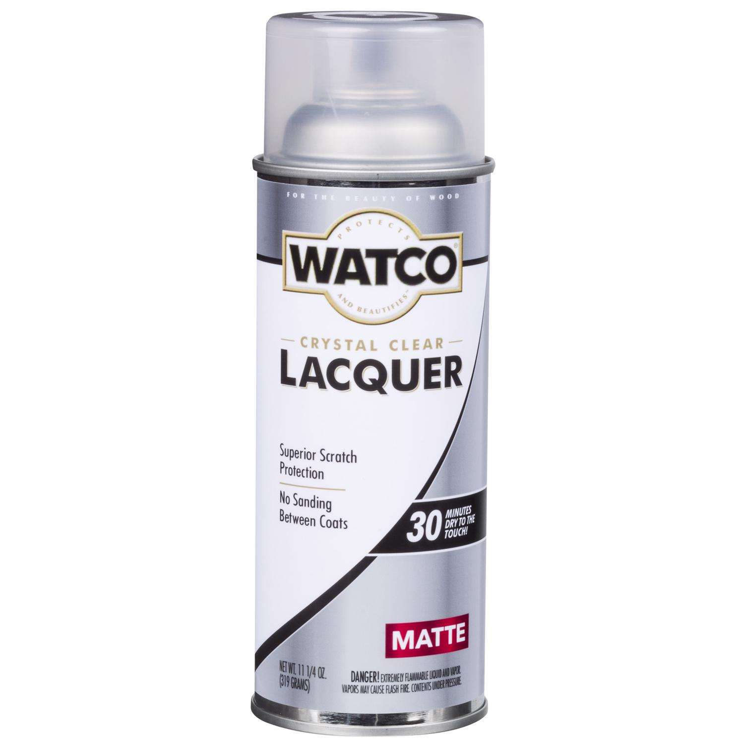 Watco Matte Crystal Clear OilBased Alkyd Wood Finish Lacquer Spray 11.25 oz Ace Hardware