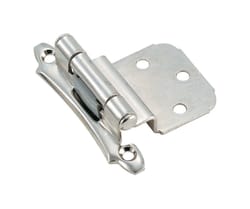 Amerock 2-1/8 in. W X 2-3/4 in. L Polished Chrome Steel Self-Closing Hinge 2 pk