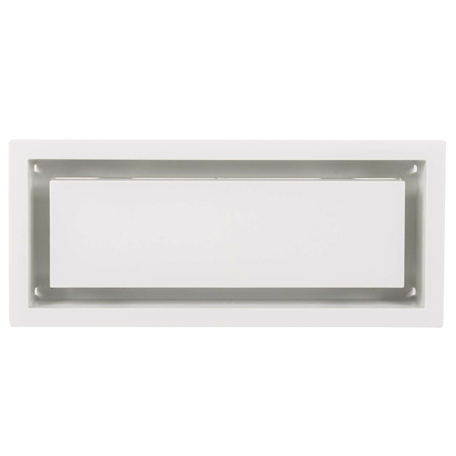 Fittes Aria Vent 10-9/16 in. H X 4-1/2 in. W Satin White ABS Plastic ...