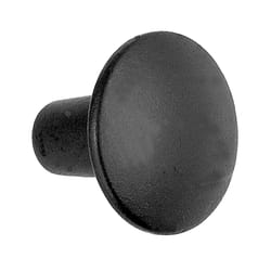 Acorn Contemporary Round Cabinet Knob 1-3/8 in. D 1 in. Iron Black 1 pk