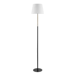 Globe Electric 60 in. Matte Black/White Floor Lamp