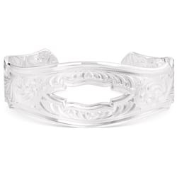 Montana Silversmiths Women's Rodeo Sage Cuff Silver Bracelet One Size Fits Most