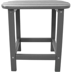 Hanover All-Weather Gray Square Wood Side Table