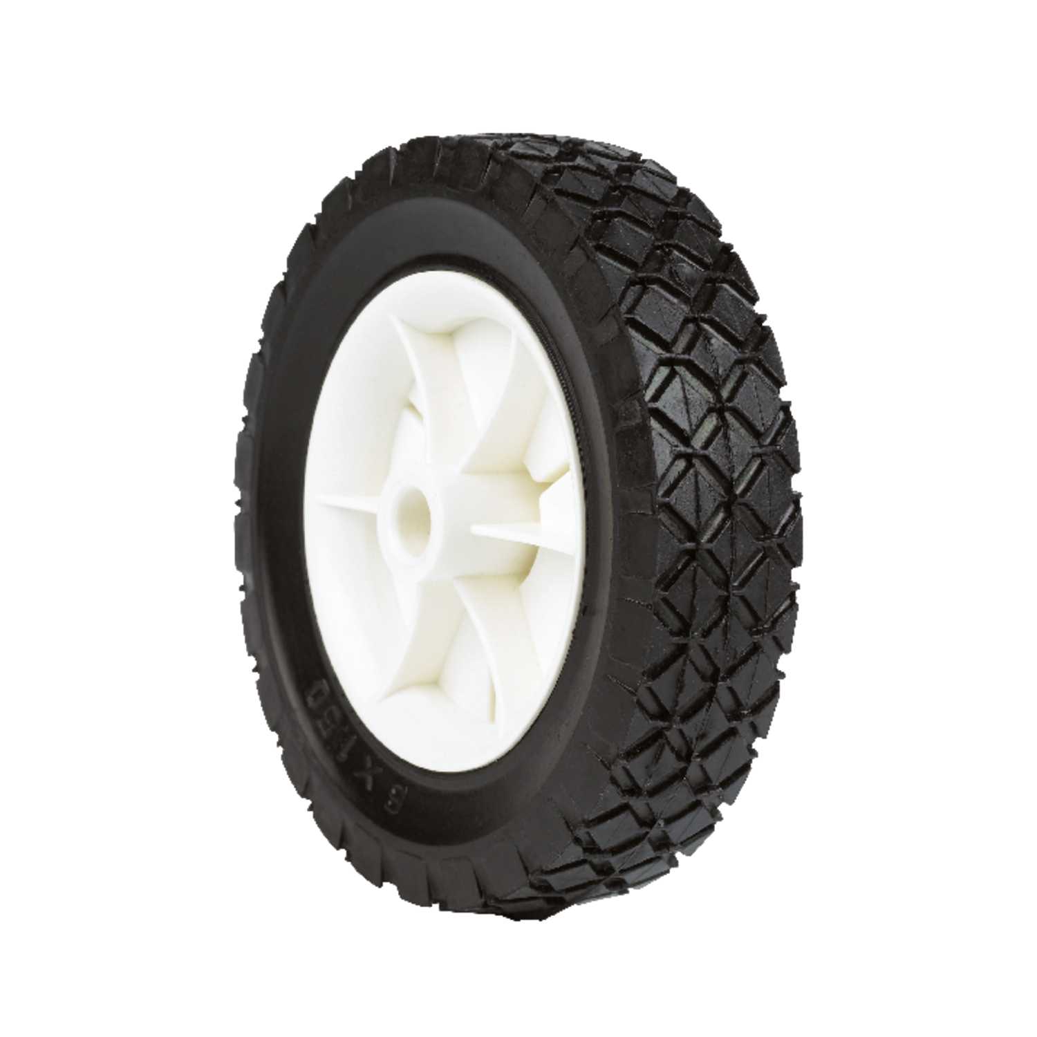 Arnold 1.5 in. W x 6 in. Dia. Plastic Lawn Mower Replacement Wheel 50 lb. Ace Hardware
