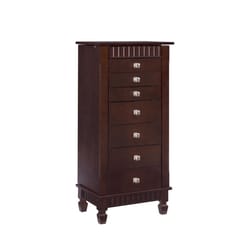 Linon Home Decor Jayla Traditional 20 in. W X 14 in. L Rectangular Jewelry Armoire