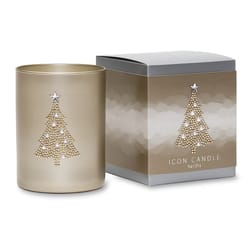 Primal Elements Gold Christmas Tree Scent Icon Candle/Gift Box