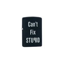 Zippo Black Can't Fix Stupid Lighter 1 pk