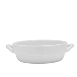 Layla White Porcelain Handled bowl Bowl Set 5.5 in. D 2 pc