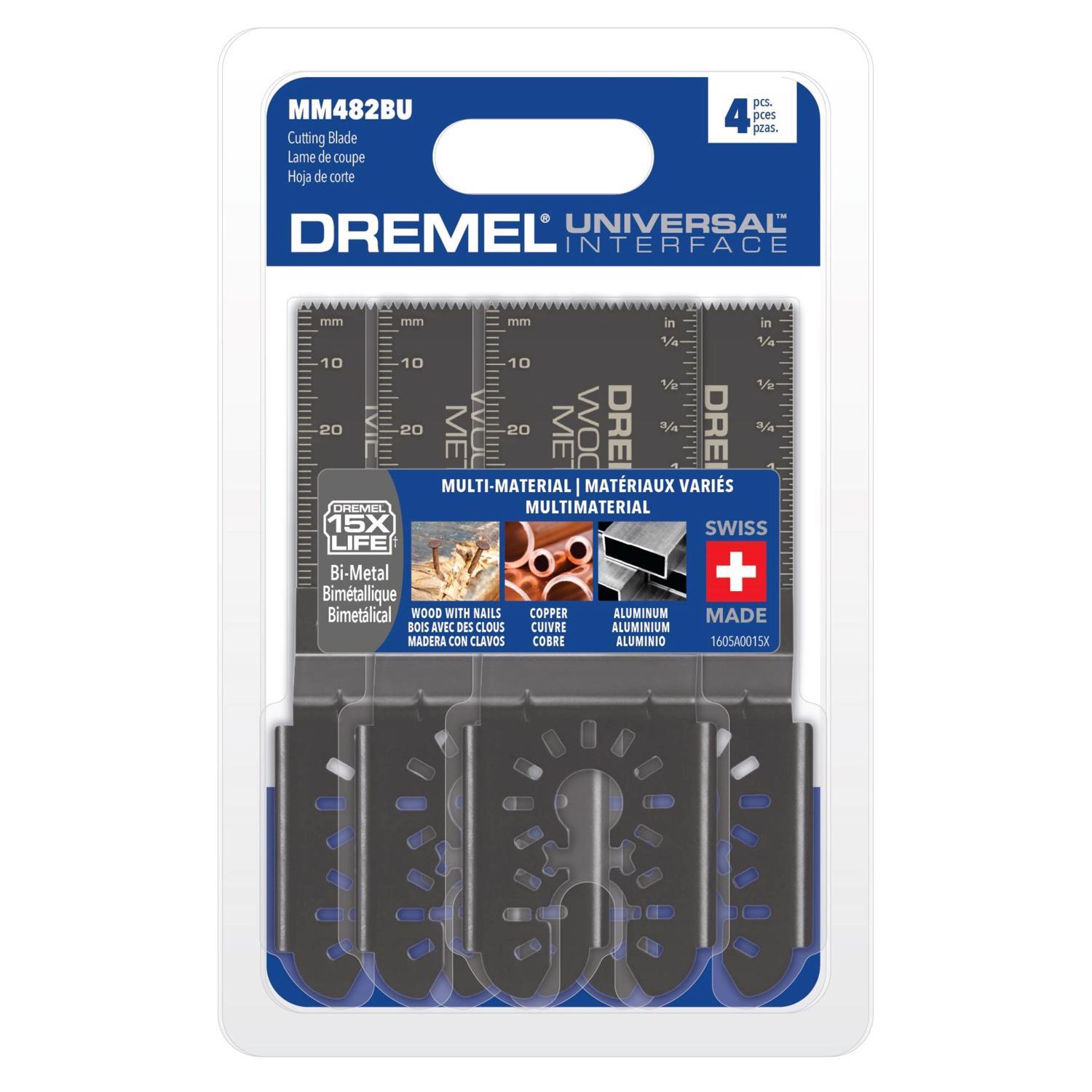Dremel 1-1/4 in. W Bi-Metal Flush Cut Oscillating Blade Set 4 pk Sansujyuku sansujyuku.com