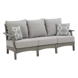 Signature Design by Ashley Visola Gray HDPE Frame Conversation Sofa Gray