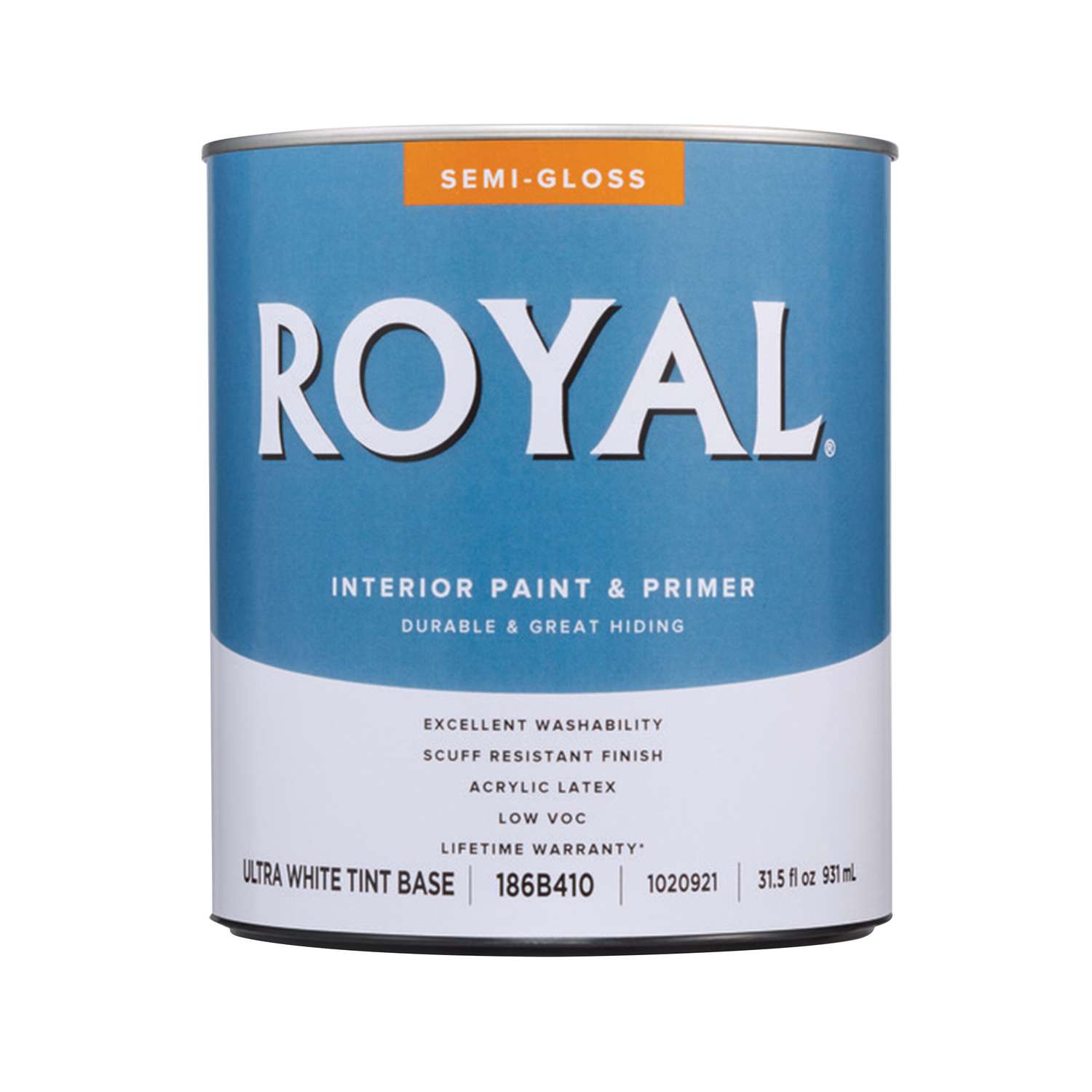 Royal SemiGloss Tint Base Ultra White Base Acrylic Latex Paint
