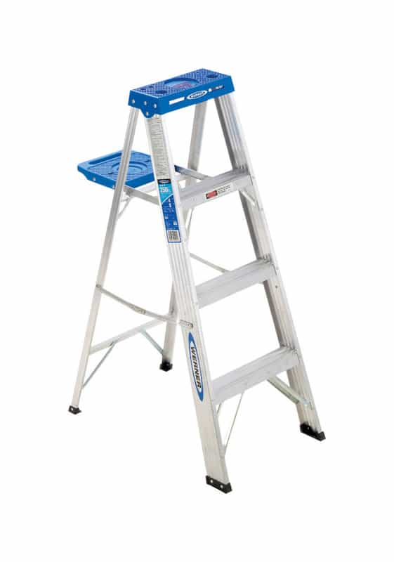 Werner 4 ft. H x 18.5 in. W Aluminum Type I 250 lb. Step Ladder - Ace ...