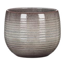 Scheurich Linara 6.25 in. D Ceramic Flower Pot Ice