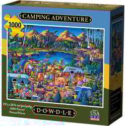Dowdle Puzzle Camping Adventure Multicolored 1000 pc