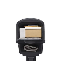 Architectural Mailboxes Gentry Classic Plastic Post Mount Black Mailbox