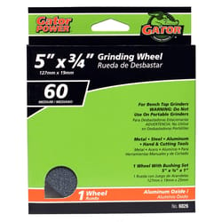 Gator 5 in. D X 1 in. Grinding Wheel