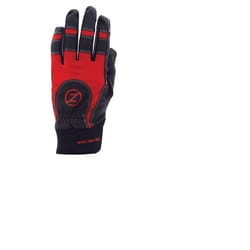 Zero Friction Men's Work Gloves Black/Red One Size Fits Most 1 pair