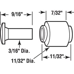 Prime-Line Nylon Torque Window Roller For Crossly