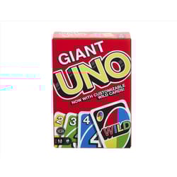 Mattel Giant Uno Card Game Multicolored 108 pc
