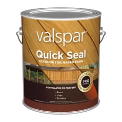 Valspar Quick Seal Semi-Transparent Dark Walnut Oil-Based Exterior Stain 1 gal