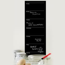 Wallies 9 in. W X 12 in. L Basic Chalk Calendar Peel and Stick Wall Decal