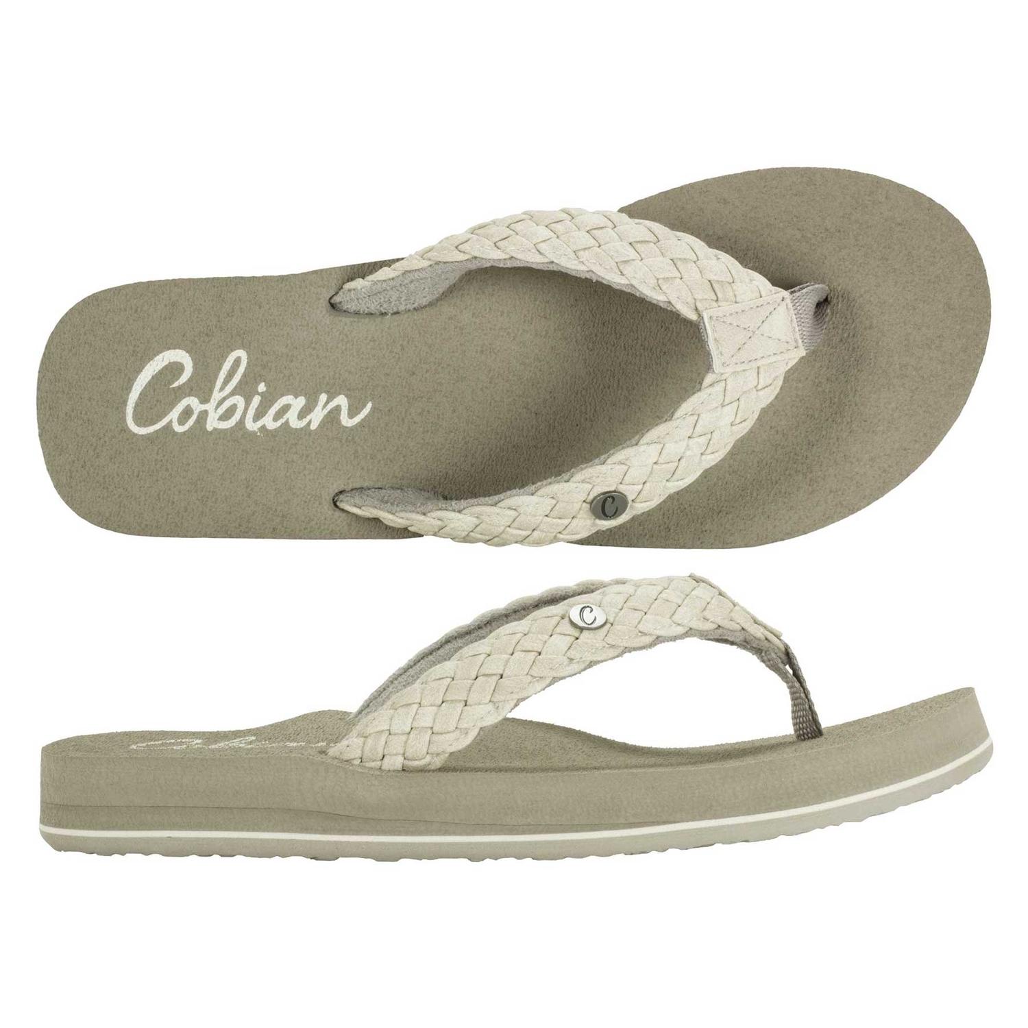 Cobian Braided Bounce Women s Flip Flops 10 US Cream Mfr BRB10 110 10 Ace Hardware