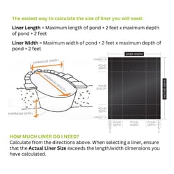 Pennington Aquagarden 14 ft. Pond Liner