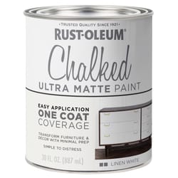 Antique Furniture Chalk Paint With Me, Rust-Oleum Chalked Paint in Linen  White