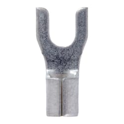 Jandorf 12-10 Ga. Uninsulated Wire Terminal Spade Silver 5 pk