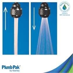 Plumb Pak Dual Thread 15/16 in.-27 x 55/64 in.-27 Chrome Plated Swivel Sprayrator