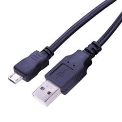 Fabcordz Micro to USB Charge and Sync Cable 10 ft. Black