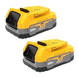 DeWalt 20V MAX XR POWERSTACK DCBP034-2 1.7 Ah Lithium-Ion Compact Battery 2 pc