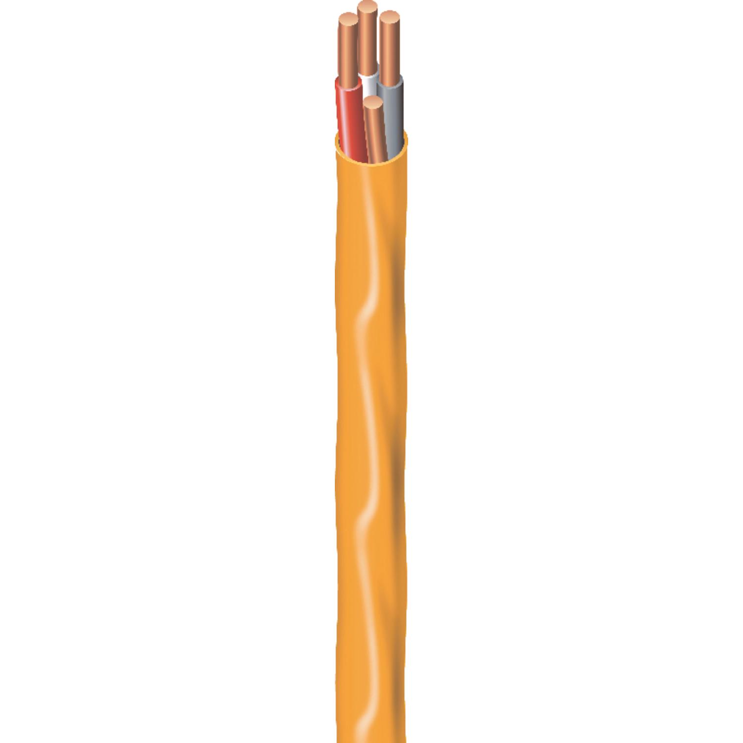 Southwire 63948422 50' 10/3 with ground Romex brand SIMpull residential indoor electrical wire type NM-B, Orange (B000BPBVZ2)