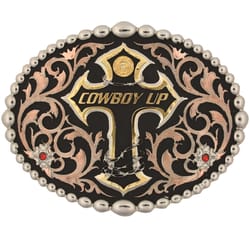 Montana Silversmiths Cowboy Up Gold/Silver Belt Buckle